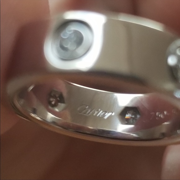 ❌SOLD❌Cartier 6 diamond ring white gold love ring - Picture 4 of 7